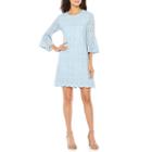 Ronni Nicole 3/4 Bell Sleeve Lace Shift Dress