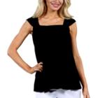 24/7 Comfort Apparel Sleeveless Side Tie Knit Tank Top-plus