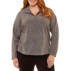 St. John's Bay Active Long Sleeve Half Zip Fleece-plus