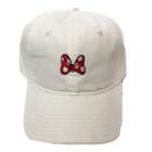 Minnie Mouse Bow Embroidered Baseball Cap