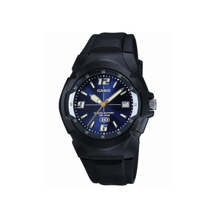 Casio Mens Blue Dial Black Resin Strap Sport Watch Mw600f-2avos