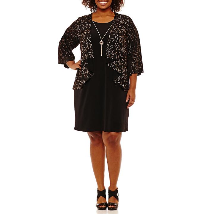 Tiana B 3/4 Sleeve Jacket Dress - Plus