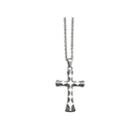Mens Stainless Steel Black Ion-plated Cross Pendant