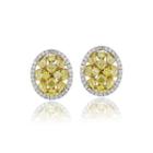 2 Ct. T.w. Yellow Diamond 18k Gold Stud Earrings