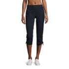 Made For Life Woven Cinched Workout Capri - Tall