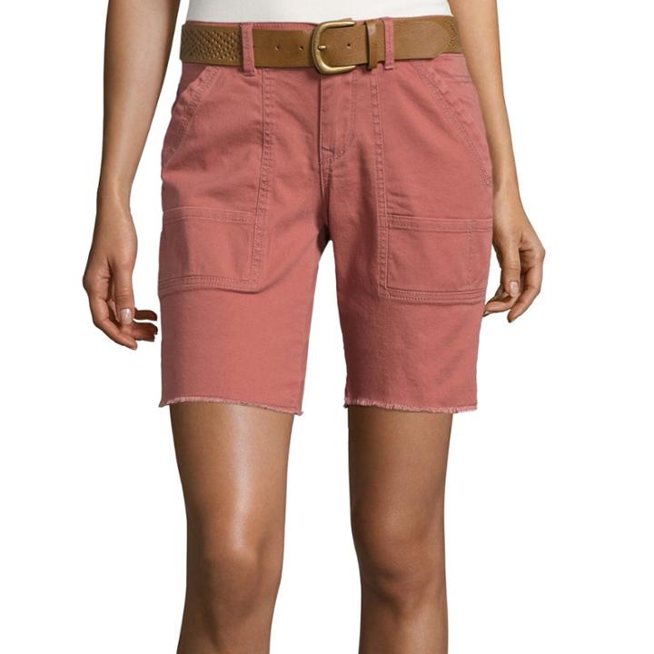 Unionbay Belted Cargo Bermuda Shorts