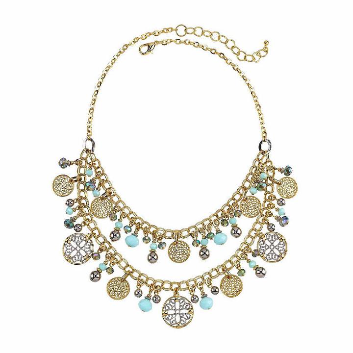 Studio By Carol Womens Beaded Necklace