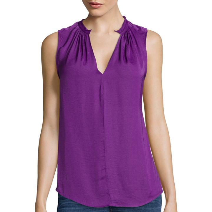 A.n.a Sleeveless Fringe Popover Tank Top