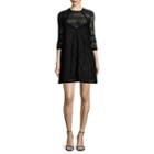 City Triangles 3/4-sleeve Lace A-line Dress - Juniors
