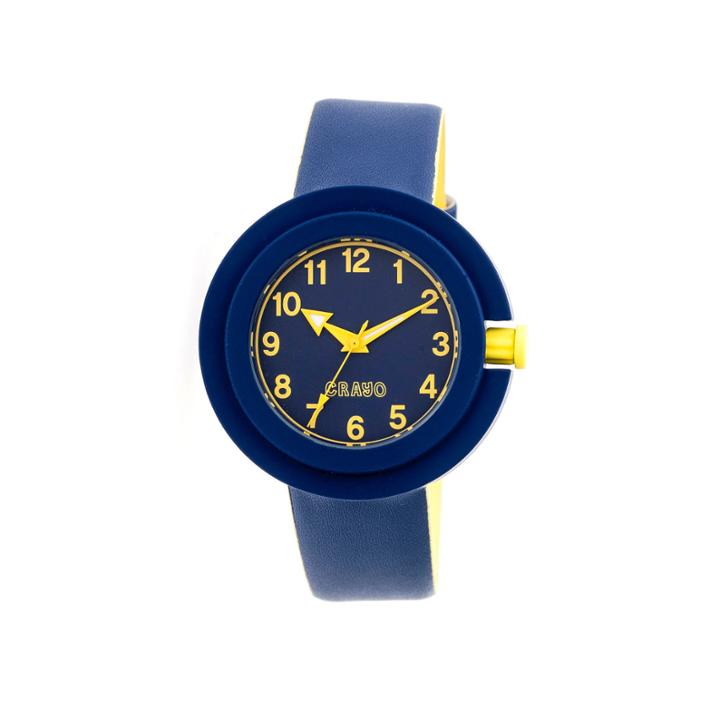 Crayo Womens Equinox Navy Strap Watch Cracr2806