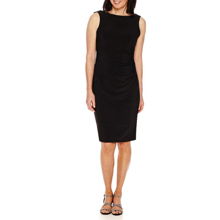 Blu Sage Sleeveless Beaded Sheath Dress
