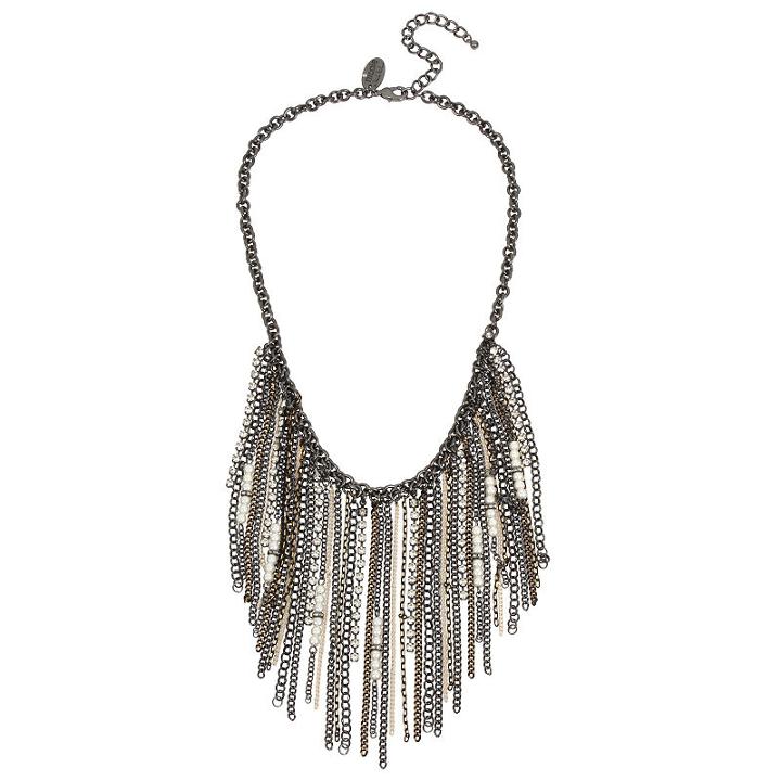 Nicole By Nicole Miller Womens Round Statement Necklace