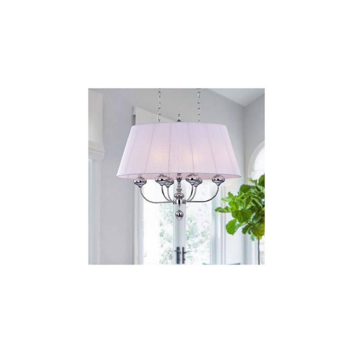 Zonia Chrome 32-inch Oval Pendant Light