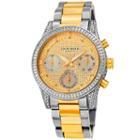Akribos Xxiv Womens Two Tone Strap Watch-a-1038ttg