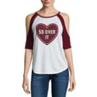 So Over It Cold Shoulder Graphic T-shir
