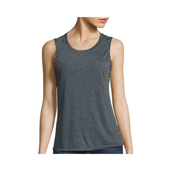 Arizona Sleeveless Braided Armhole Muscle Tee