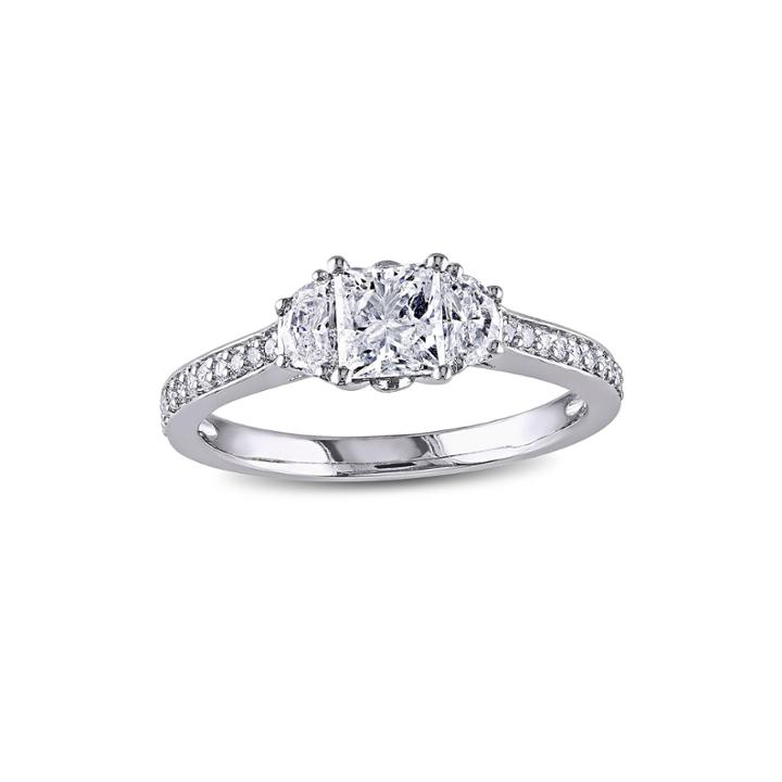 1-1/10 Ct. T.w. Diamond 14k White Gold Ring