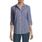 St. John's Bay Relaxed Fit Long Sleeve Button-front Shirt