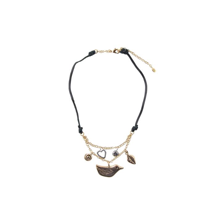 Bijoux Bar Womens Bronze Pendant Necklace