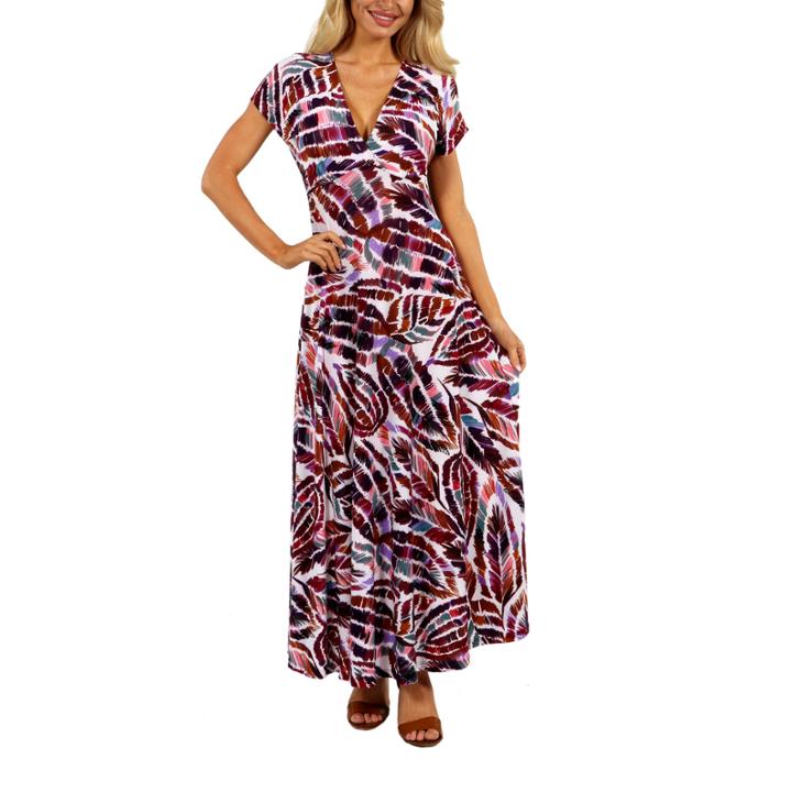24/7 Comfort Apparel Tigers Eye Maxi Dress