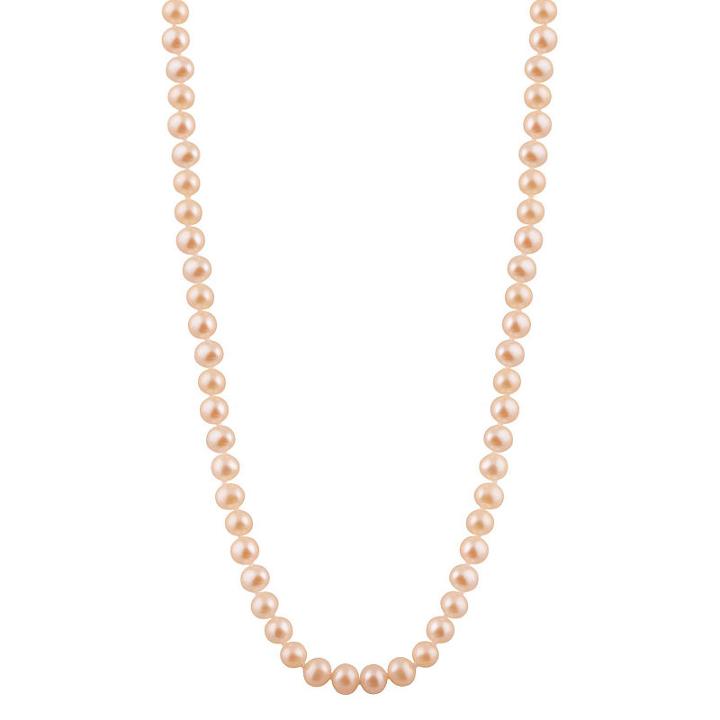 Splendid Pearls Womens Pink Pearl 14k Gold Strand Necklace