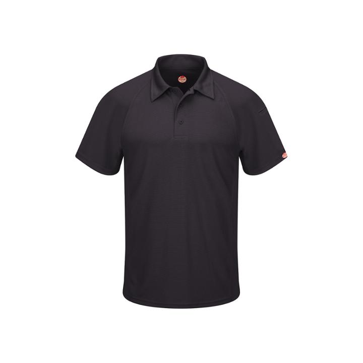 Red Kap Wrinkle Resistant Short Sleeve Solid Knit Polo Shirt