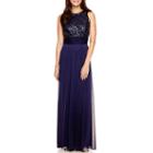 Blu Sage Sleeveless Sequin Bodice Maxi Dress - Petite