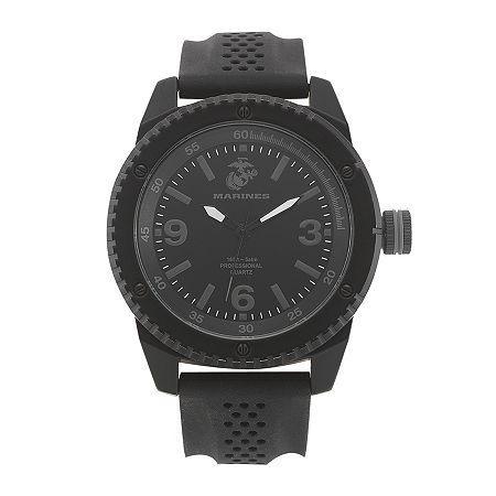 Wrist Armor Us Marine Corps Mens Rubber Strap Watch