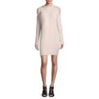 Project Runway Long Sleeve Cold Shoulder Sweatshirt Dress