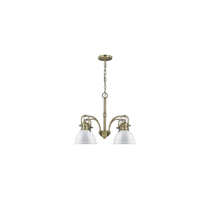 Duncan 4-light Nook Chandelier In Aged Brass