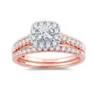 Womens 1 Ct. T.w. Genuine Diamond White Engagement Ring