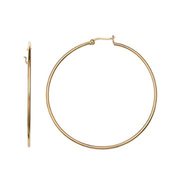 Gold Reflection 37mm Hoop Earrings