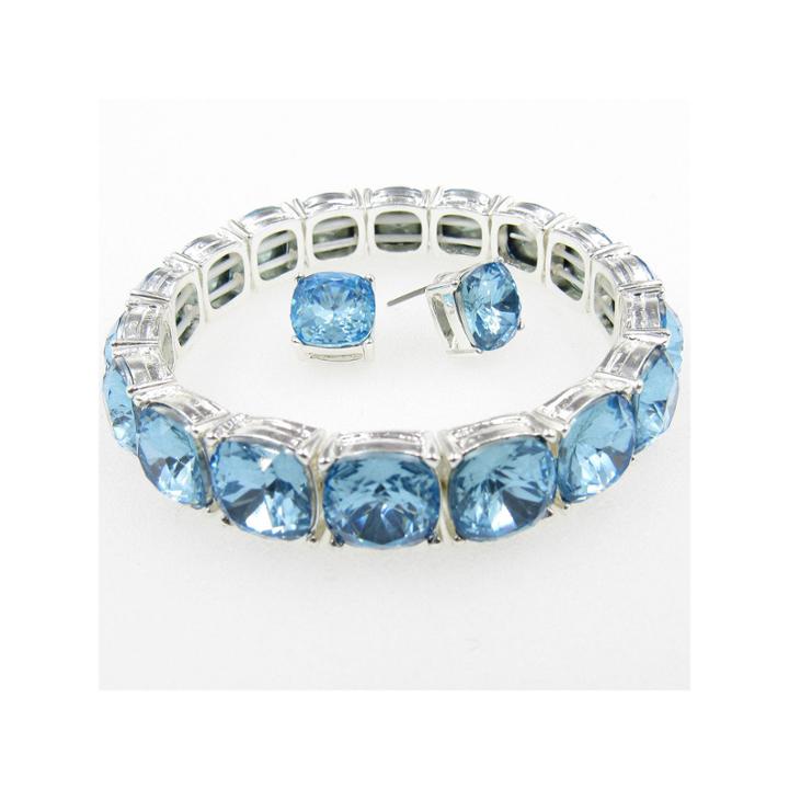 Vieste Rosa Womens 2-pc. Blue Brass Jewelry Set