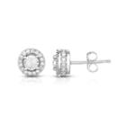 Trumiracle True Miracle 1/2 Ct. T.w. Round White Diamond 10k Gold Stud Earrings