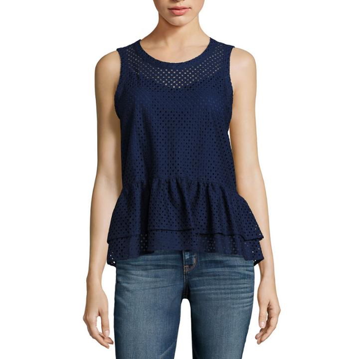 A.n.a Sleeveless Lace Blouse