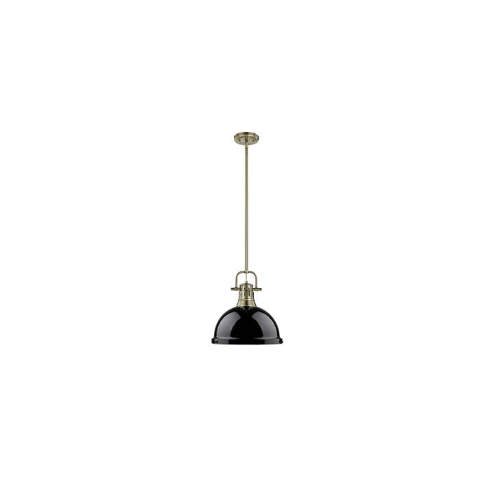 Duncan 1-light Pendant With Rod Inaged Brass