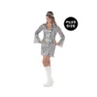 Buyseasons Discodivasilver 2-pc. Dress Up Costume Womens