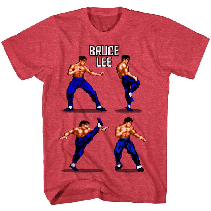 Bruce Lee Pixels Graphic T-shirt