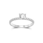 1/2 Ct. T.w. Diamond 10k White Gold Solitaire Ring