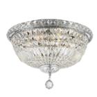 Empire Collection 6 Light 16 Round Clear Crystalflush Mount Ceiling Light