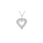 Womens 7/8 Ct. T.w. White Diamond Sterling Silver Pendant Necklace