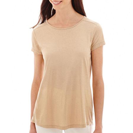 Liz Claiborne Short-sleeve Knit T-shirt