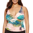 Liz Claiborne Tankini Swimsuit Top-plus