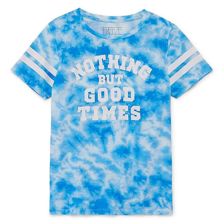 Short Sleeve Good Times Graphic T-shirt- Juniors Plus
