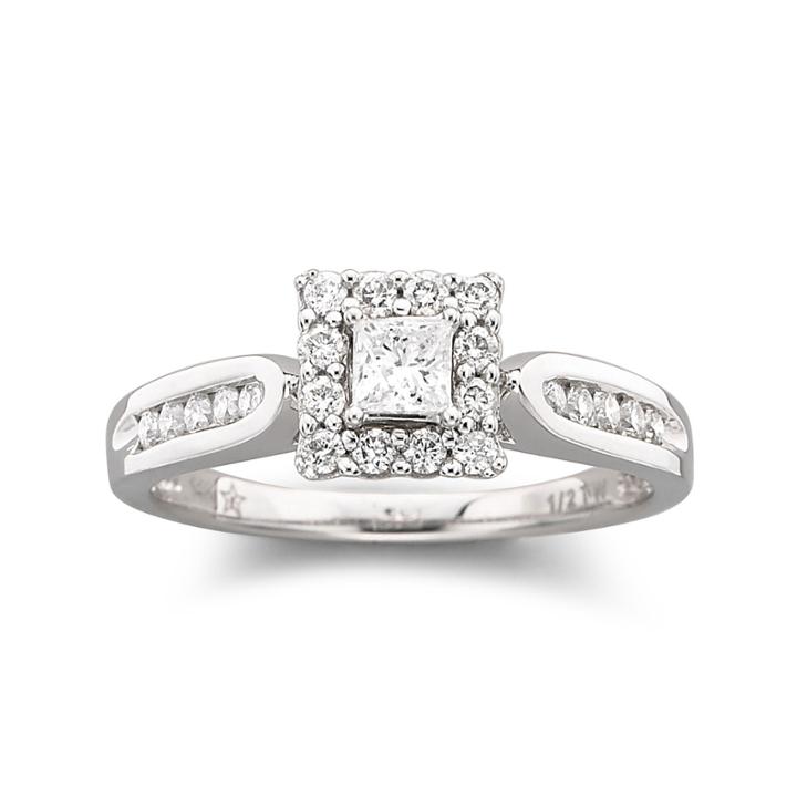 Ct. T.w. Diamond Engagement Ring