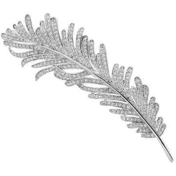 Cz By Kenneth Jay Lane Cubic Zirconia Vintage Feather