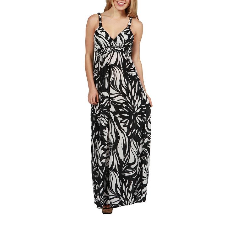 24/7 Comfort Apparel Elaine Maxi Dress