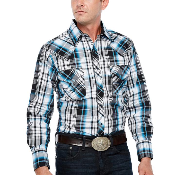 Ely Cattleman Plaid Snap