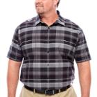 Claiborne Short Sleeve Button-front Shirt-big And Tall