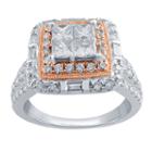Womens 1 1/4 Ct. T.w. Genuine Diamond White Engagement Ring